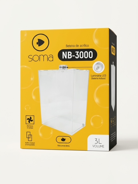 Beteira Acrílico LED NB 3000 Soma 3 L Único — foto do produto