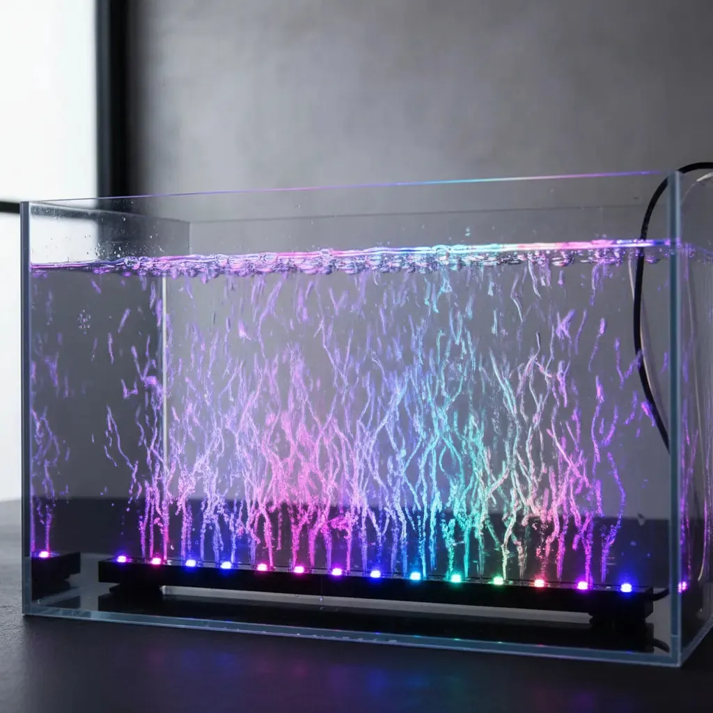 Cortina De Bolhas Luminosa Aquários Bi-volt Leds Cores 69cm — foto do produto