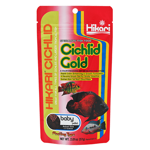 Embalagem Hikari Cichlid Gold Baby Pellet de 57 g