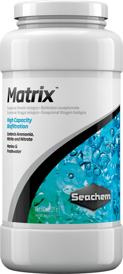 Embalagem de Seachem Matrix na apresentação de 500 mL